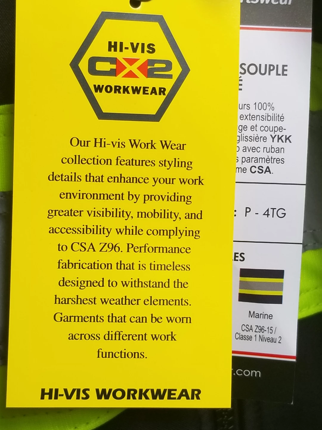 Brand new CX2 hi-visibility men's jacket, size - photo 2