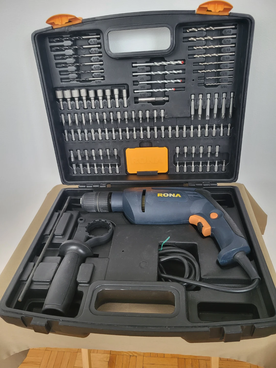 RONA Corded Hammer Drill with Drill Bit Set