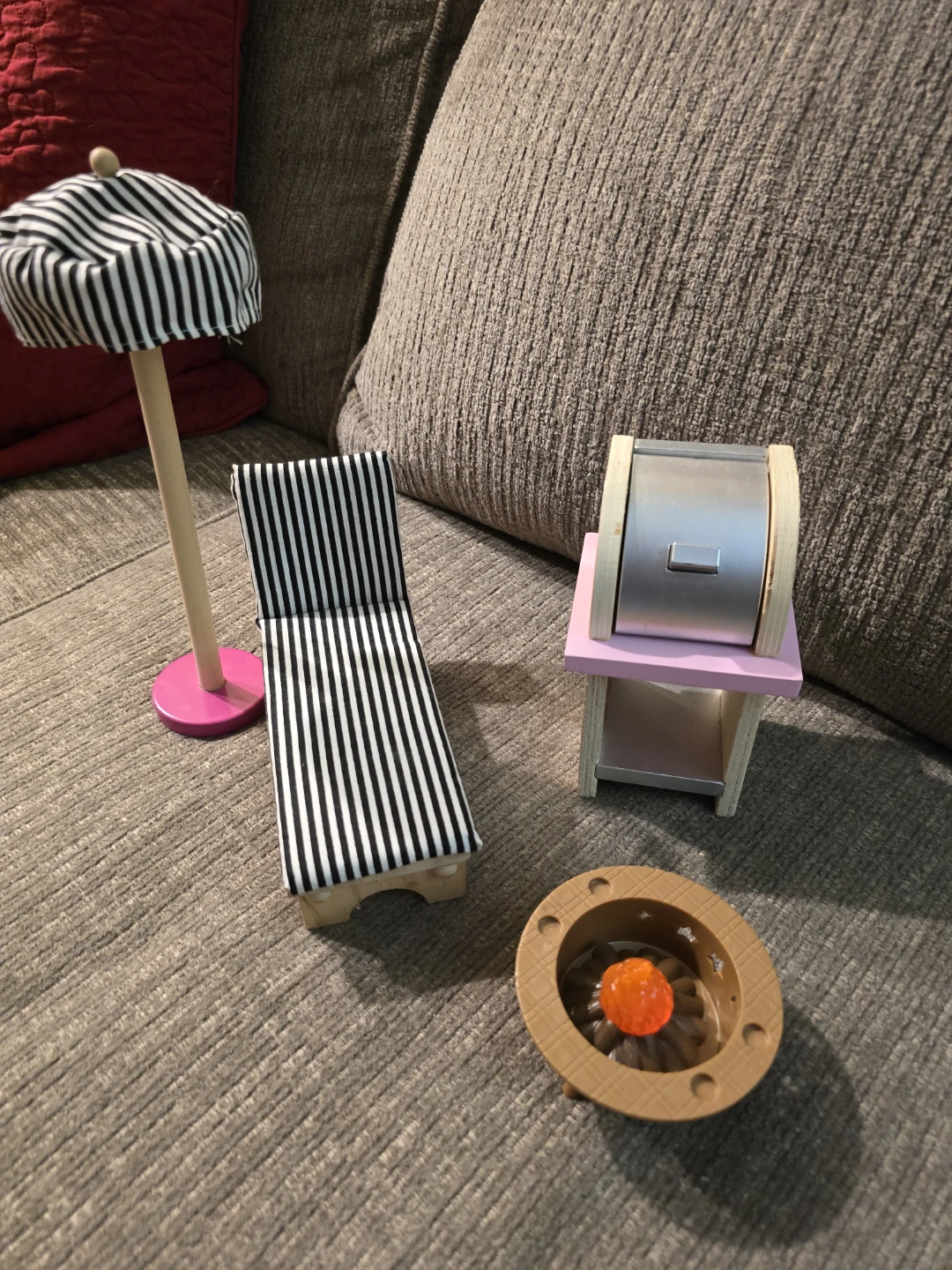 Dollhouse Miniature Outdoor Furniture Set - photo 2
