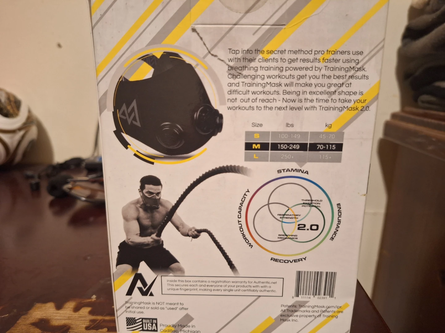 Brand New training mask 2.0 size Medium - photo 3