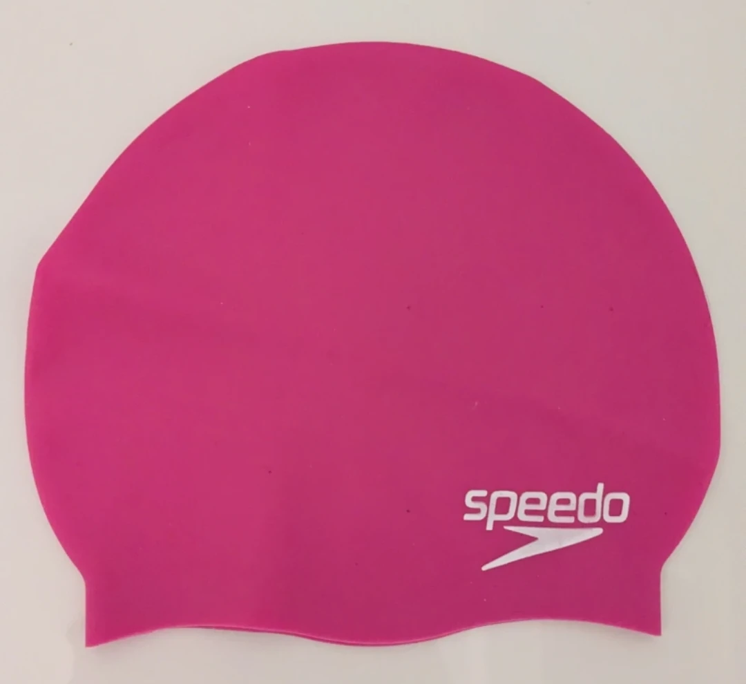 Pink Speedo Silicone Swim Cap