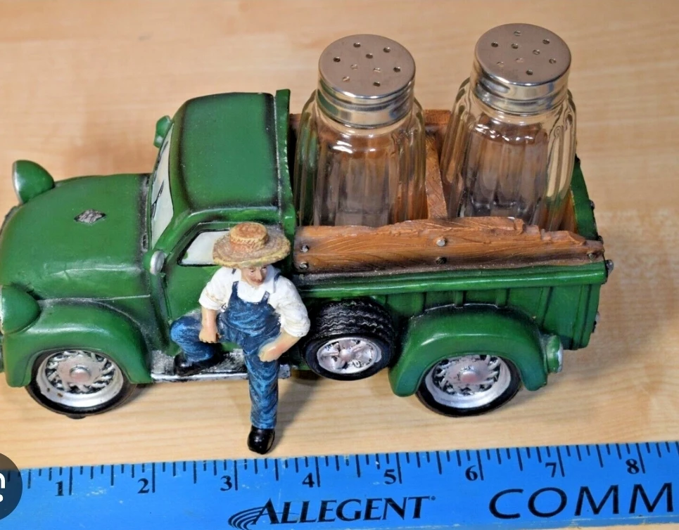 Farm Fresh Green Truck Salt and Pepper Shaker Set - photo 2