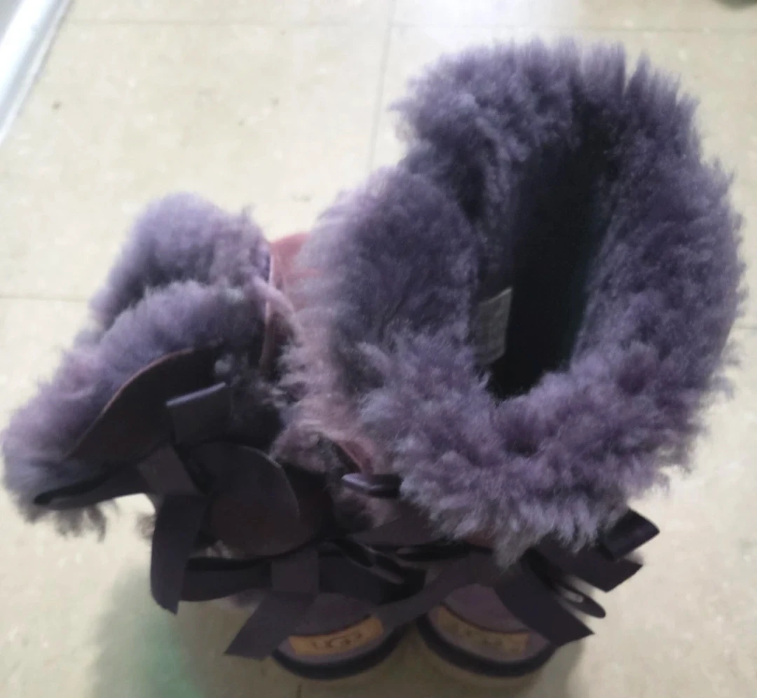 Purple UGG Boots with Bows Size 7 - photo 5