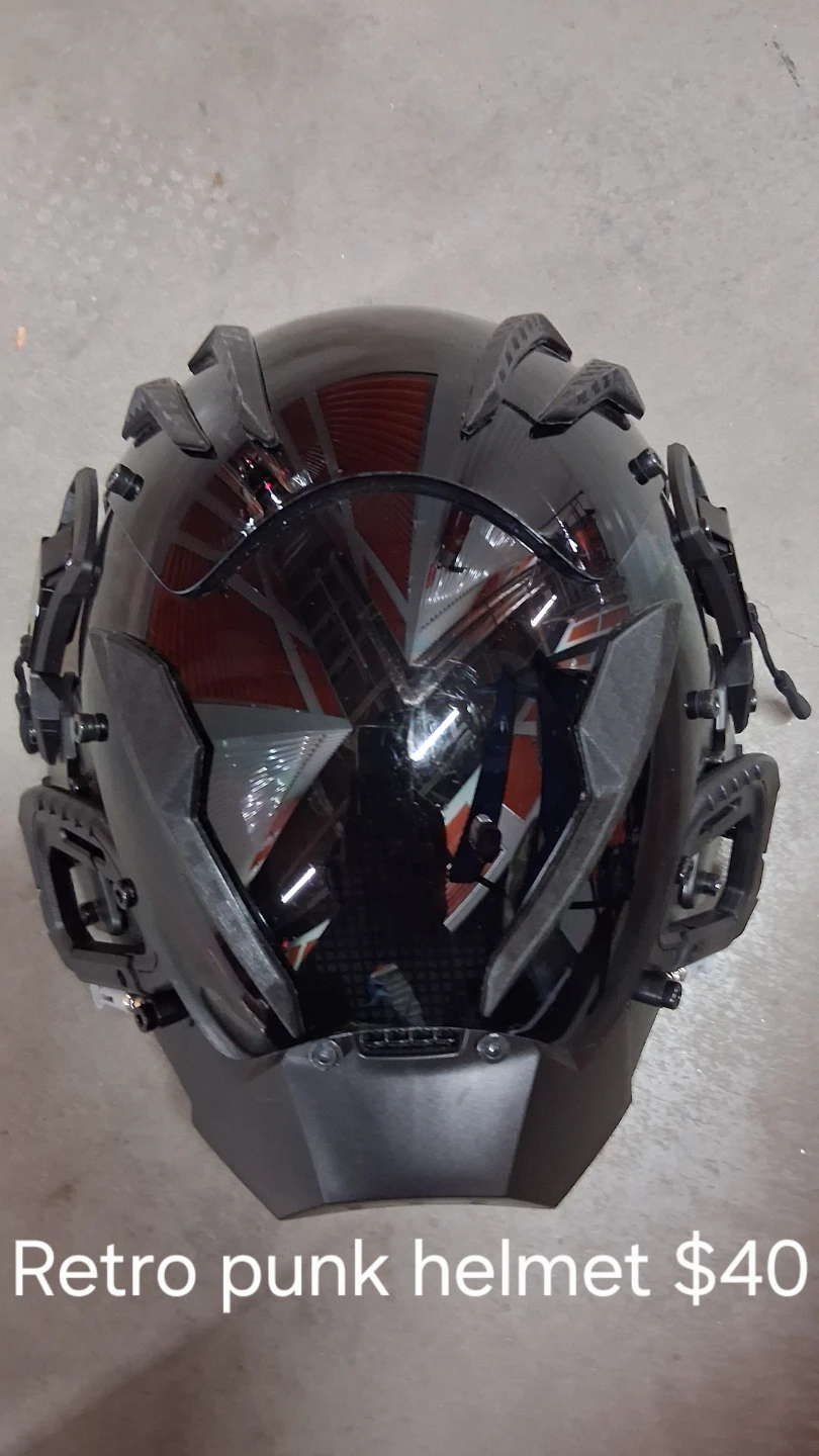 Retro Punk Motorcycle Helmet
