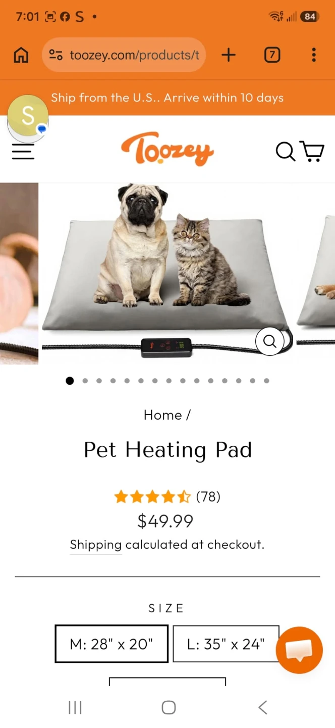 Toozy Pet Heating Pad - EUC - photo 4