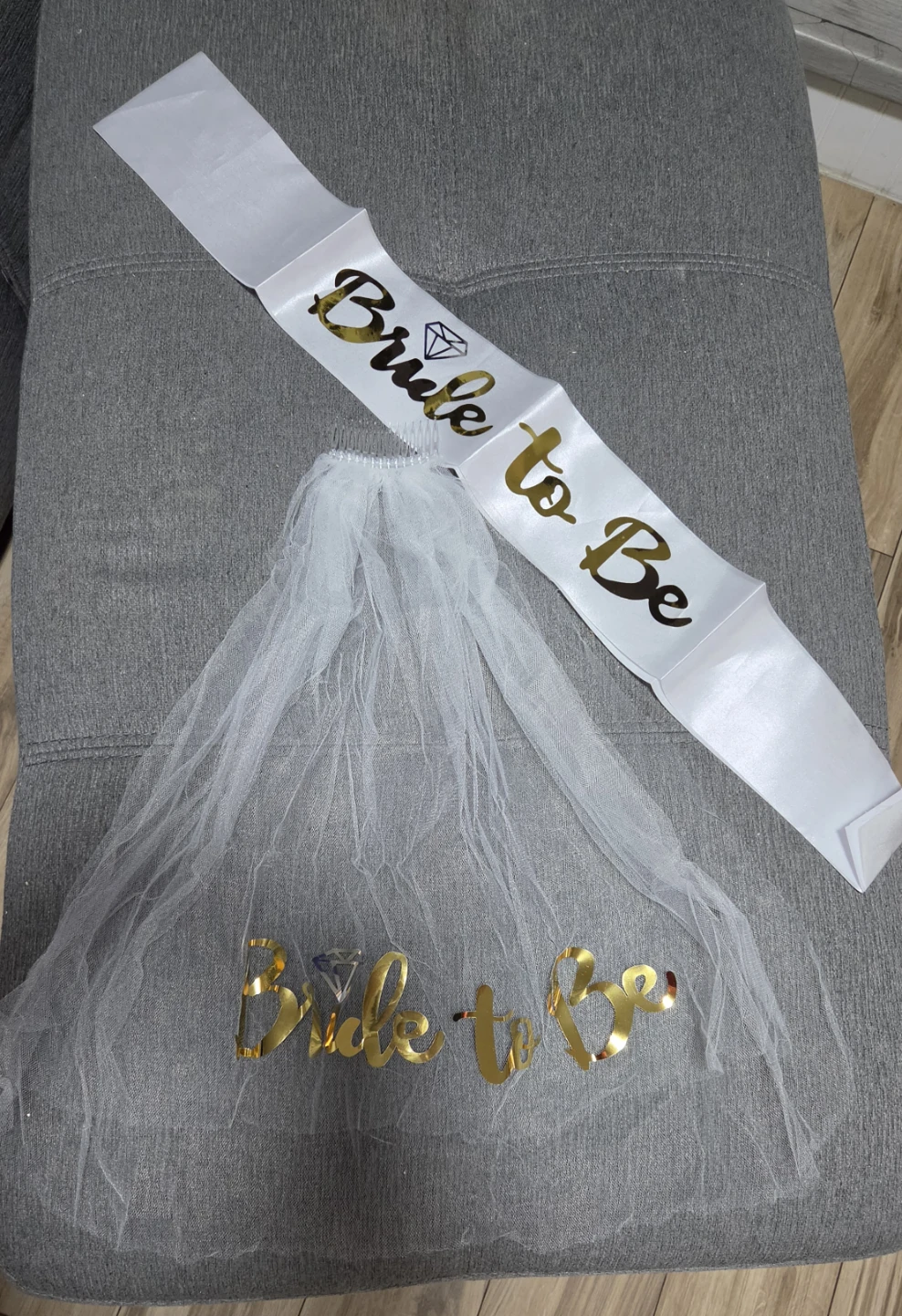 Bride to Be Sash and Veil Set