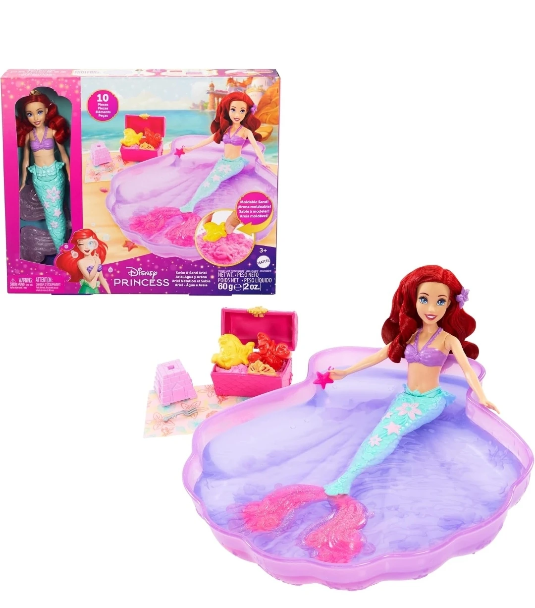 Disney Princess Ariel Swim and Sand Doll Set - photo 5