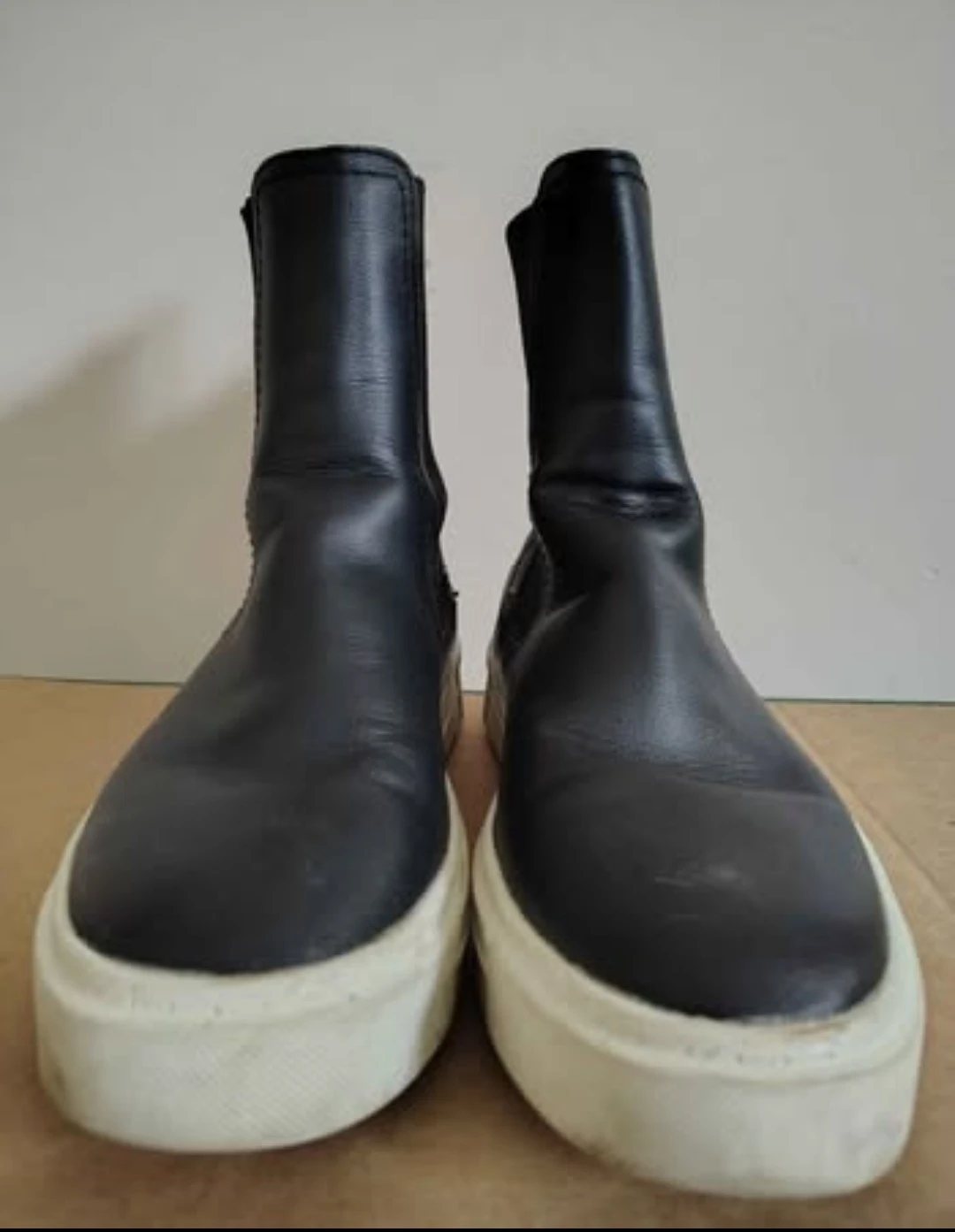 Zara Black Chelsea Sneaker Boots – Size 36