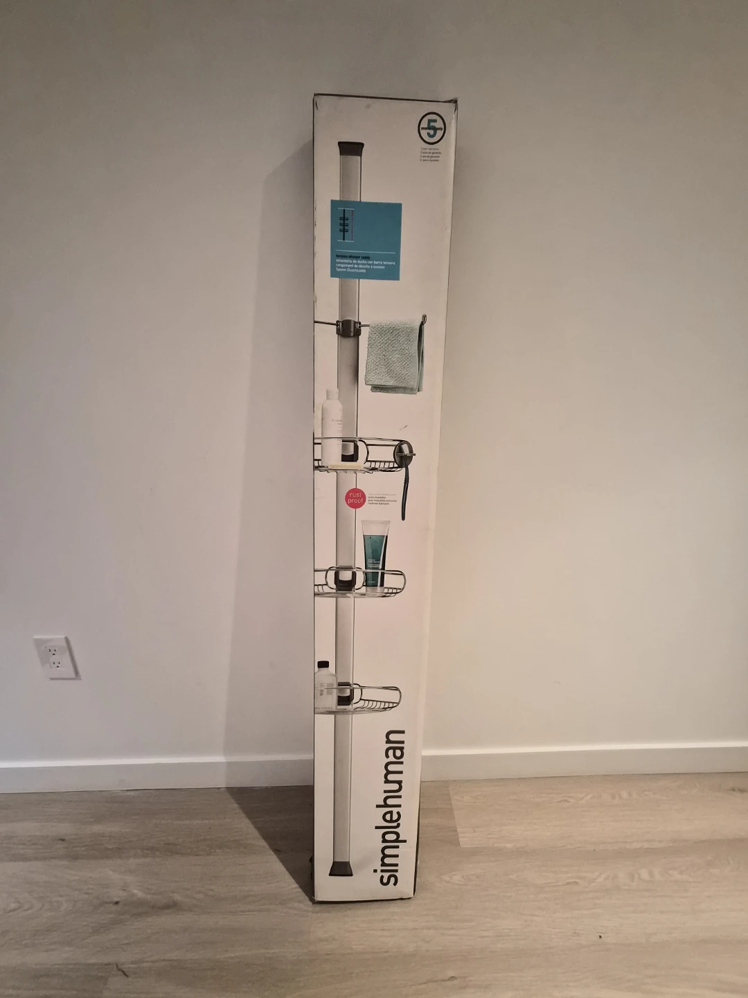 Simplehuman Tension Shower Caddy (Adjustable 6-9ft)