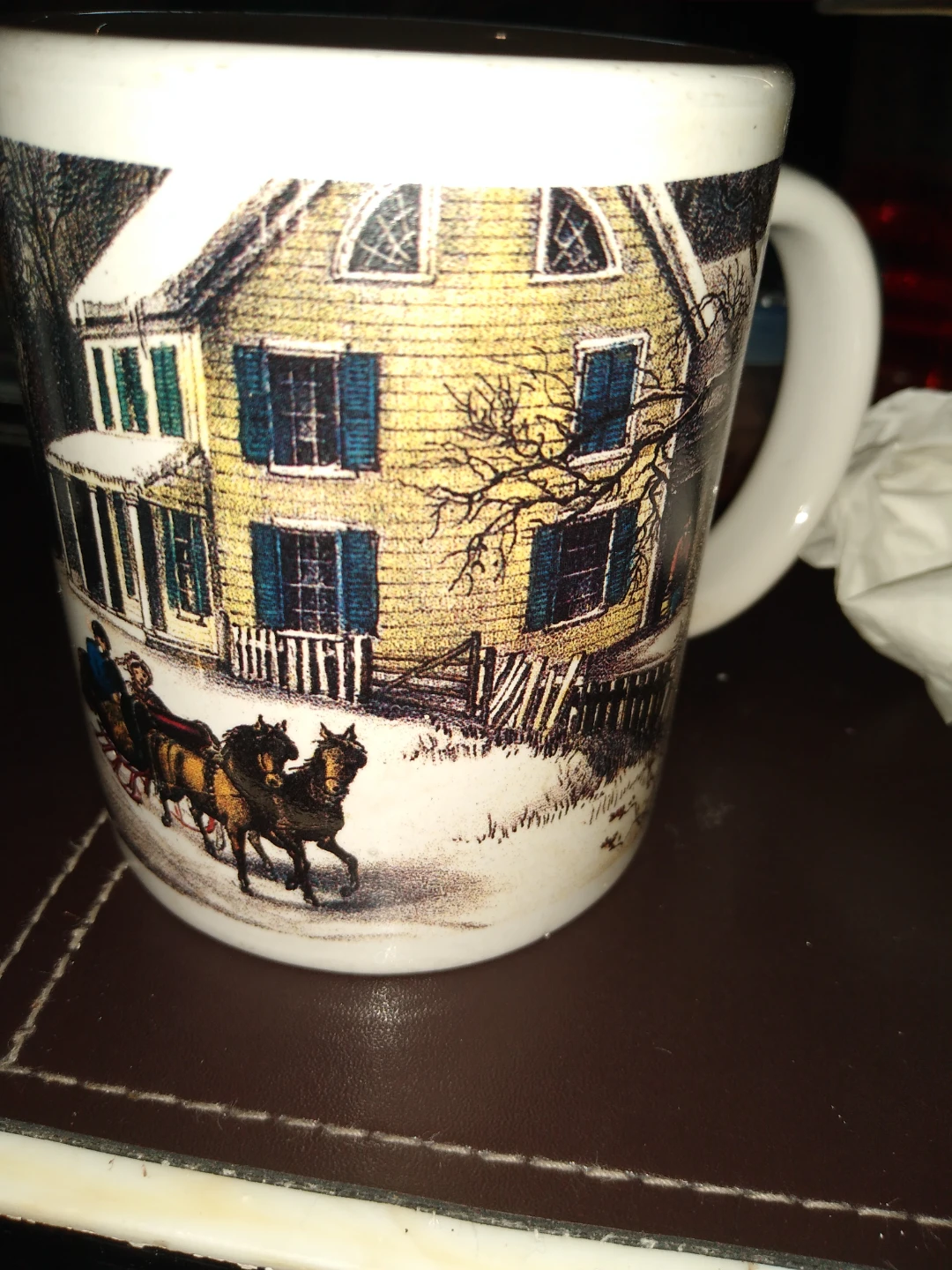 Career knives collector's mug American winter