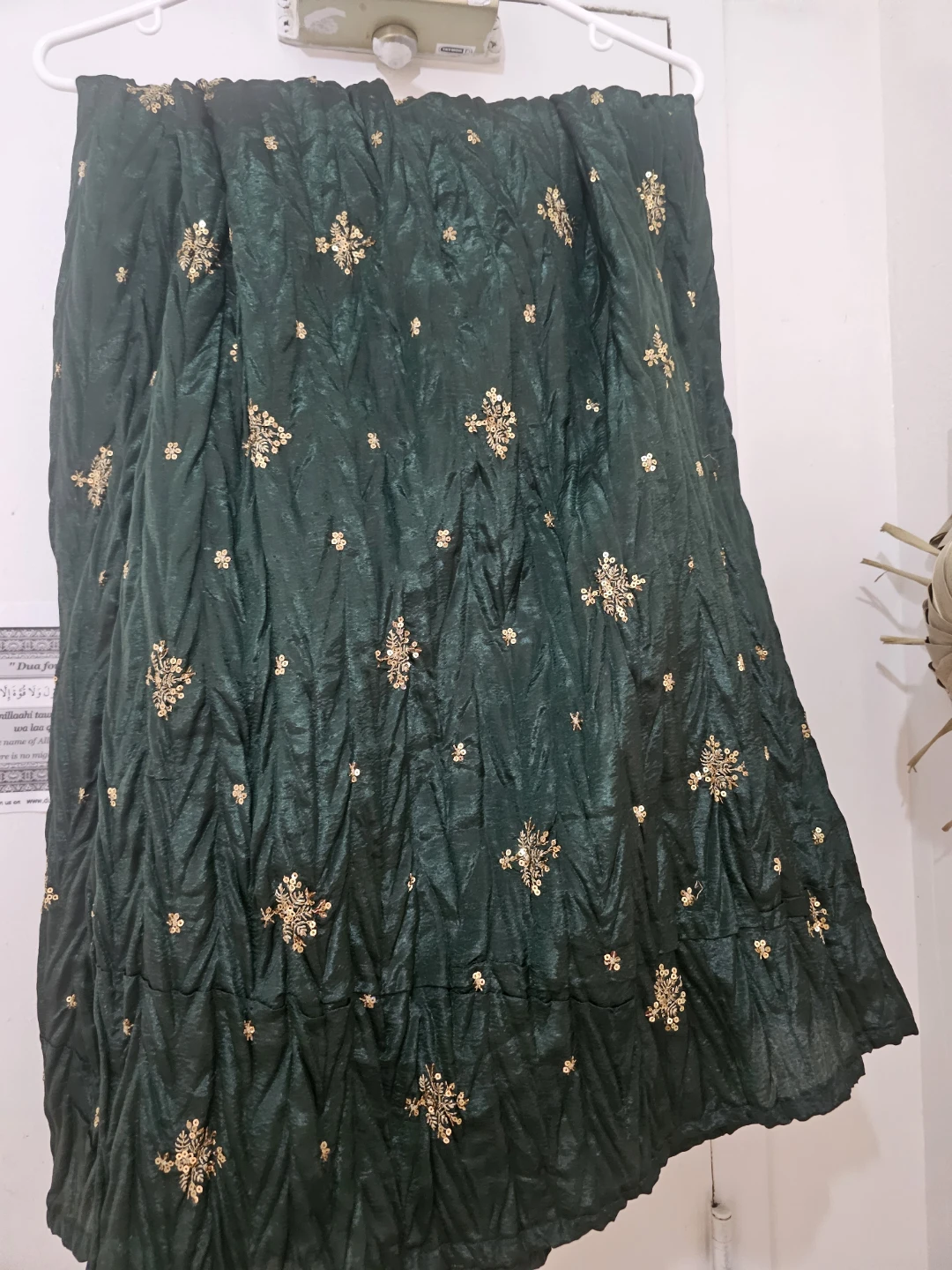Green embellished  plazo - photo 3