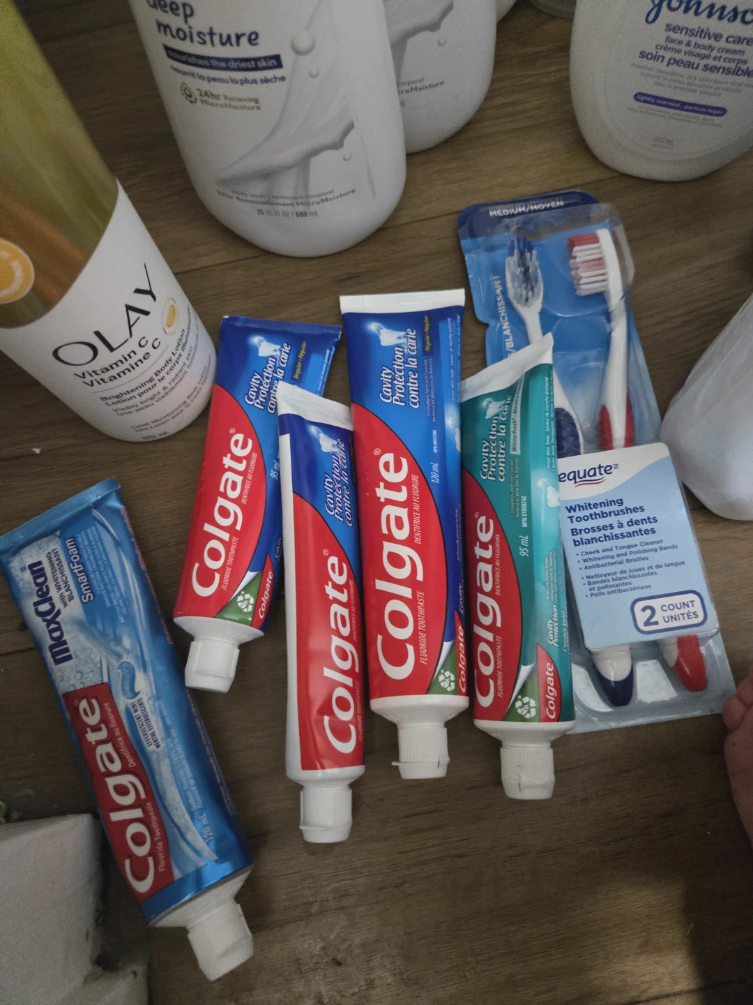 Colgate Toothpaste & Equate Toothbrushes