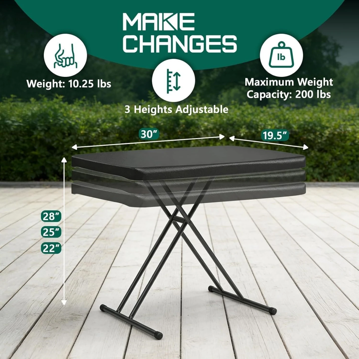 BN<> Adjustable Height Folding Table - photo 2