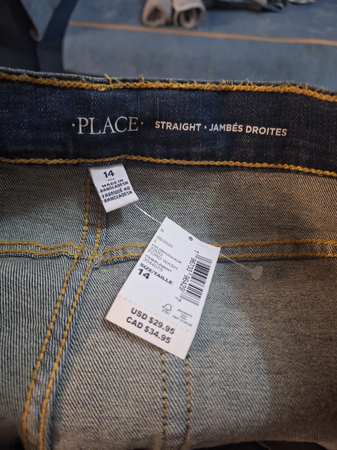 The Children's Place Straight Fit Jeans Size 14 - photo 3