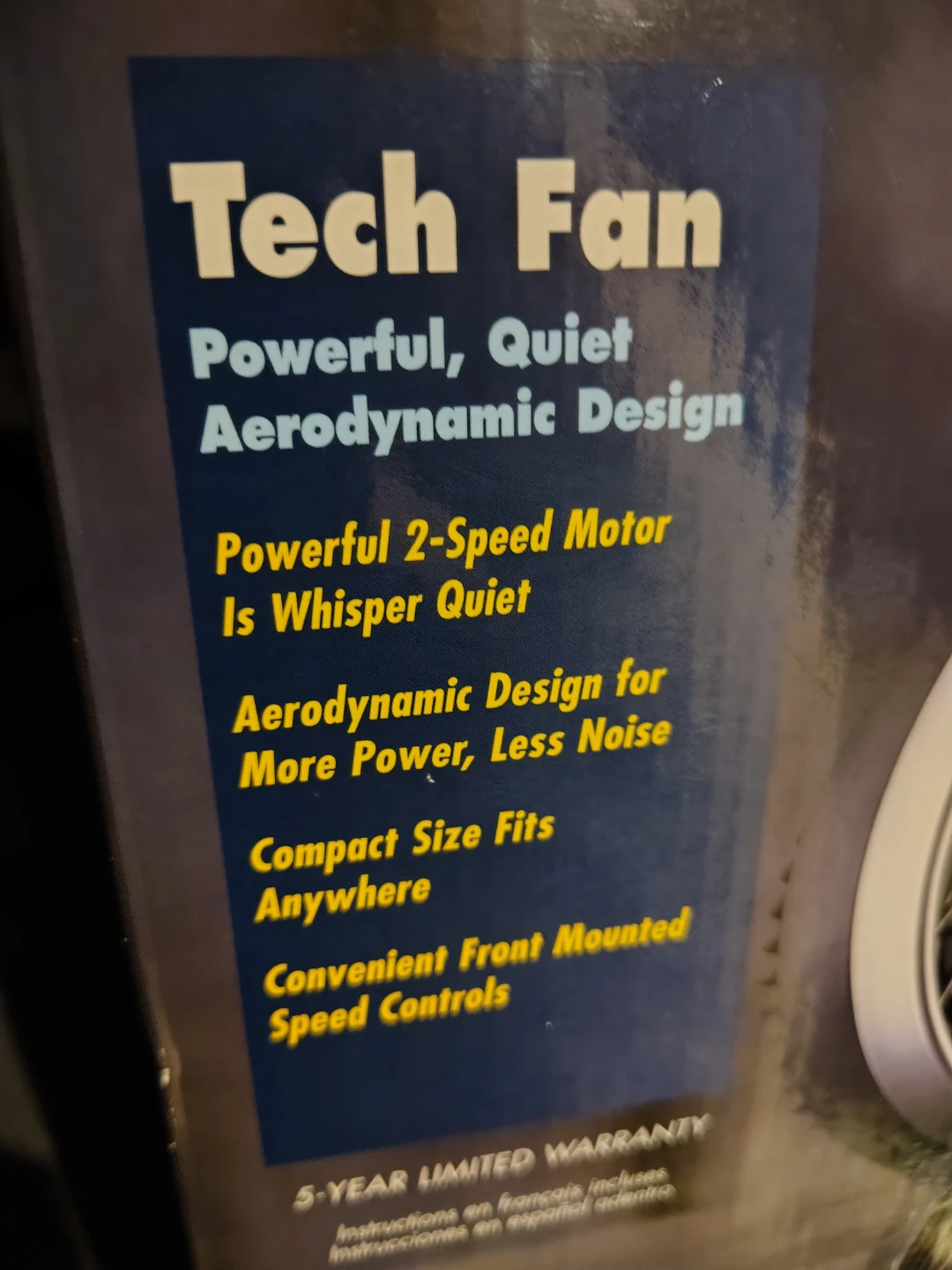 Honeywell Tech Fan 8 inch Super Quiet - photo 5