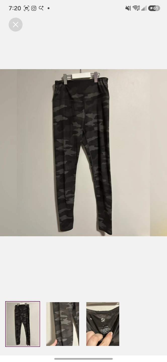 SO camouflage leggings size S