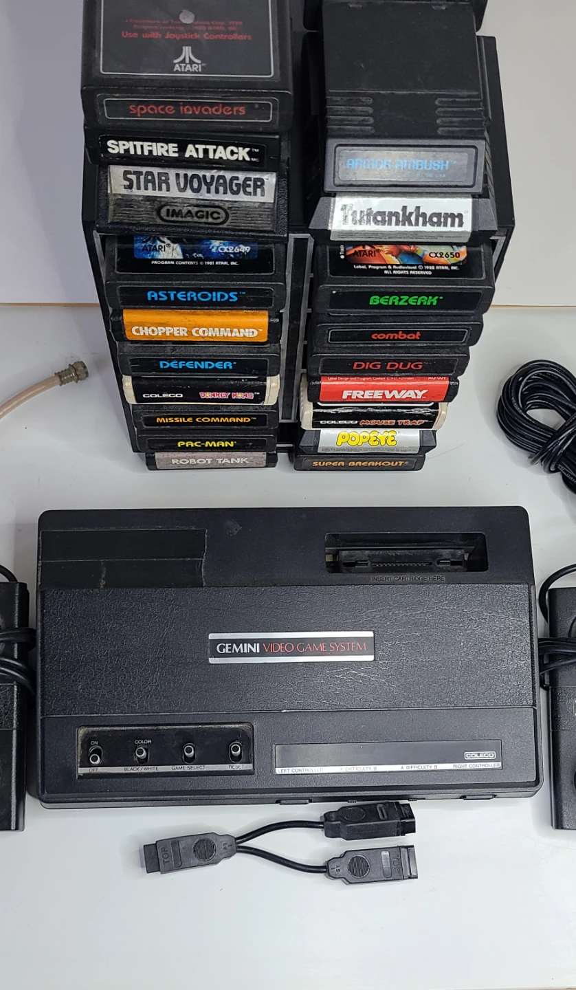 Vintage Coleco Gemini + 19 Games! (Game Cartridges) - Wow! - photo 3