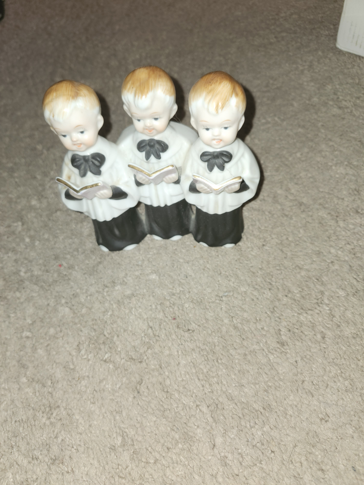 Ceramic Choir Boys Figurine