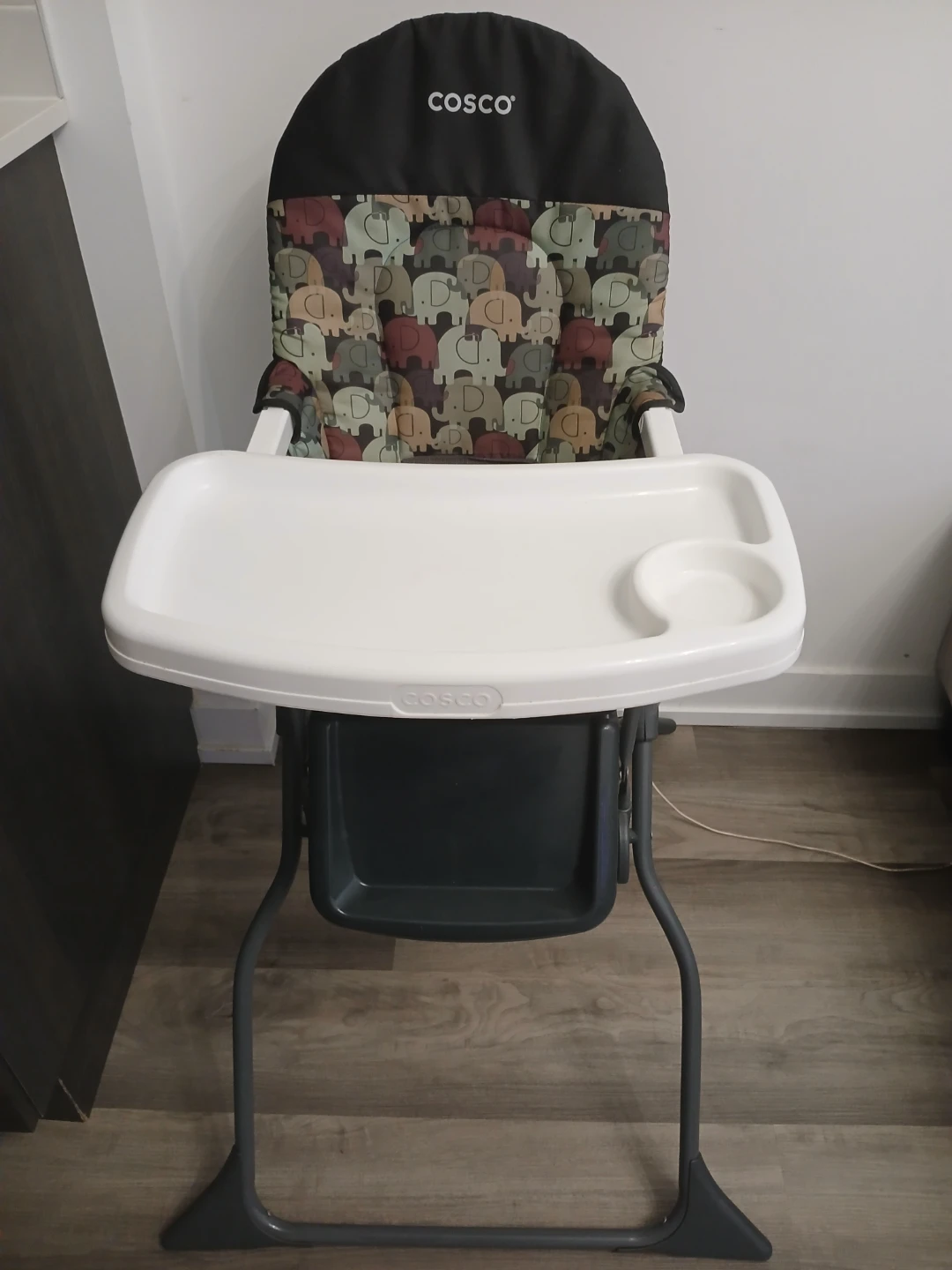 Cosco High Chair with Elephant Print