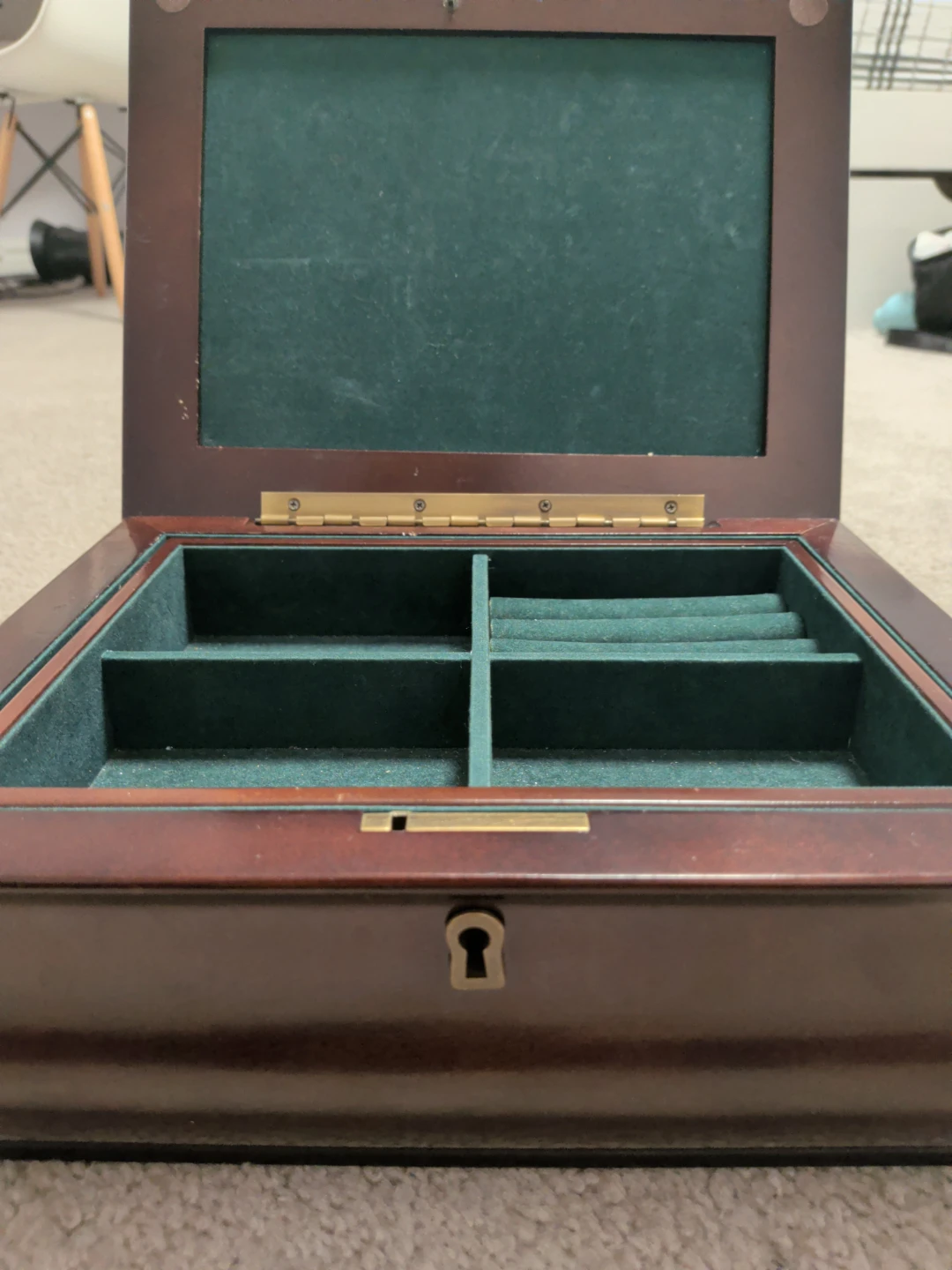 Wooden Jewelry Box With lock