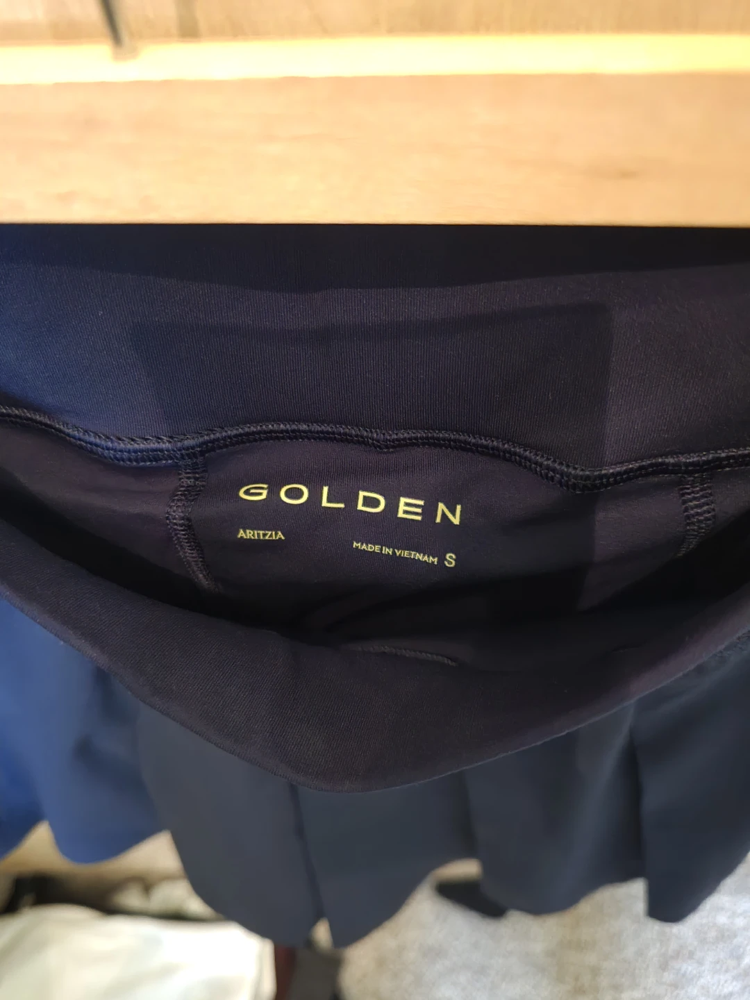 ARITZIA GOLDEN Skirt - Navy Blue - Size S - photo 2