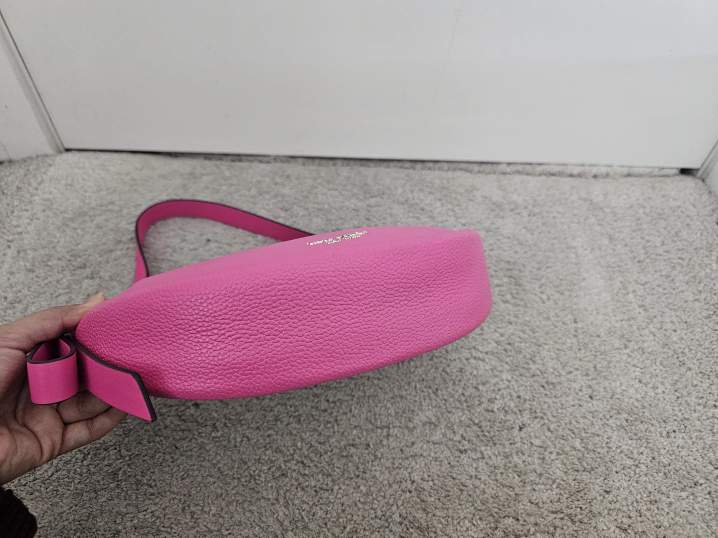 Authentic Kate Spade New York Pink Leather Crescent Shoulder Bag - photo 3