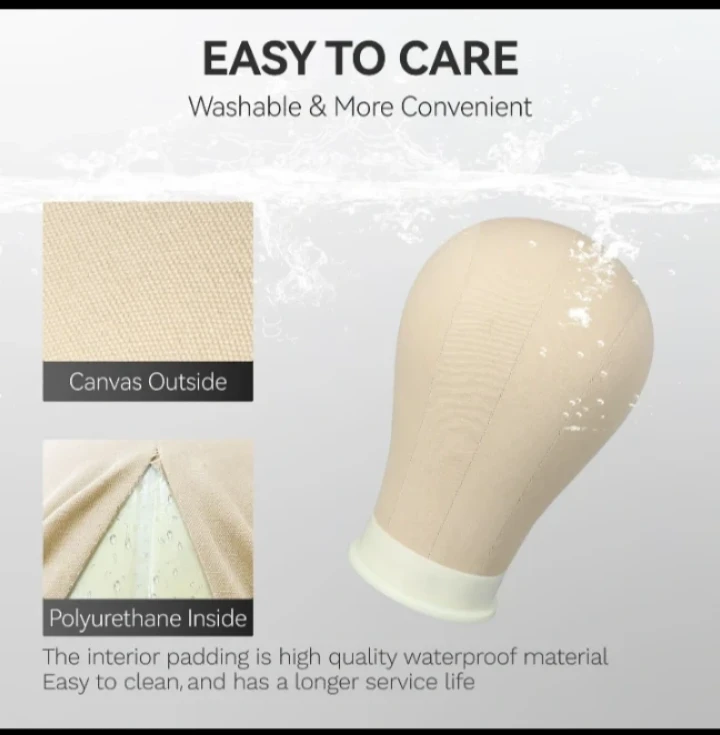 22" Canvas Wig Head Mannequin - photo 5