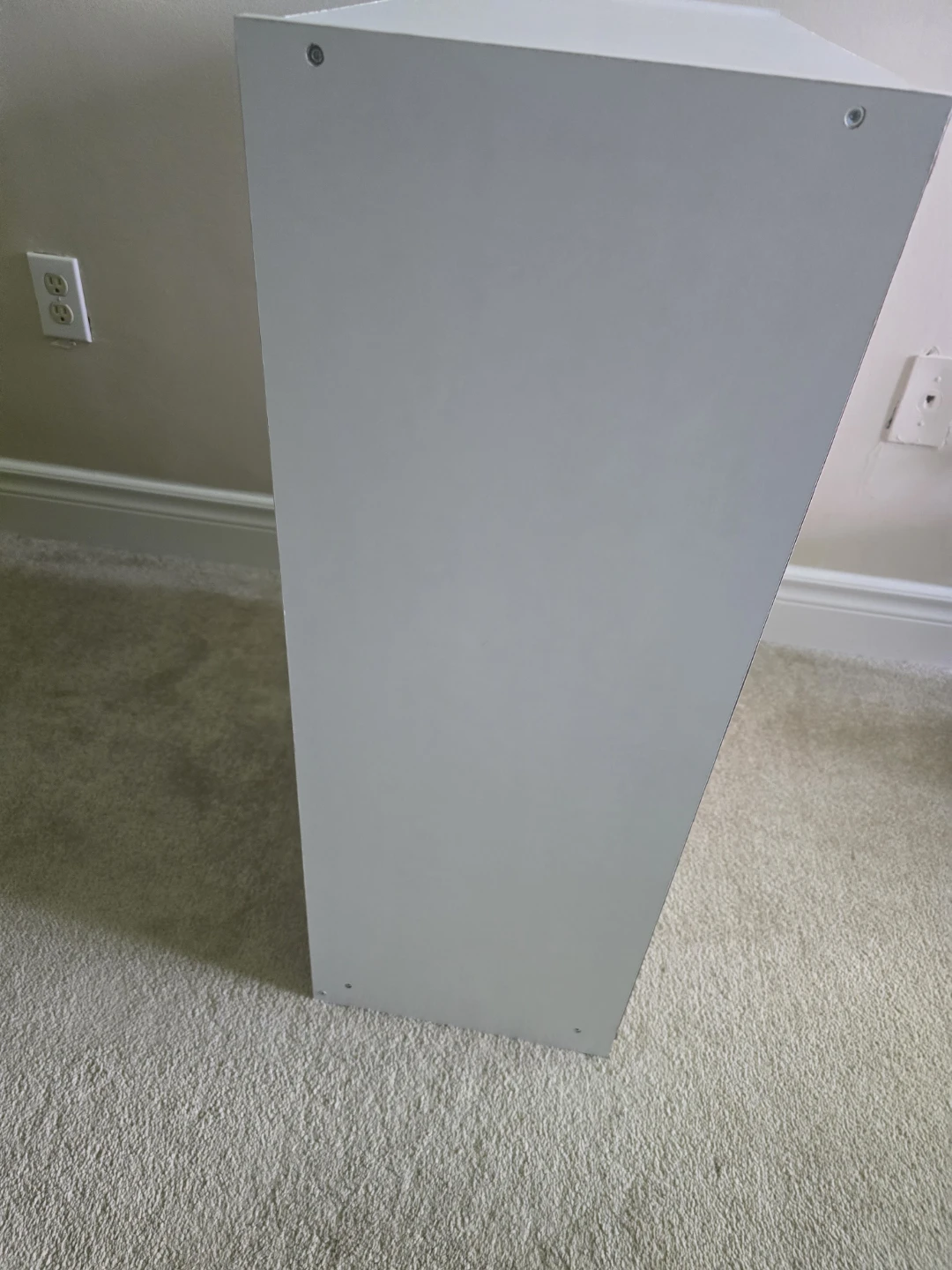 White 3-tier adjustable bookshelf - photo 2