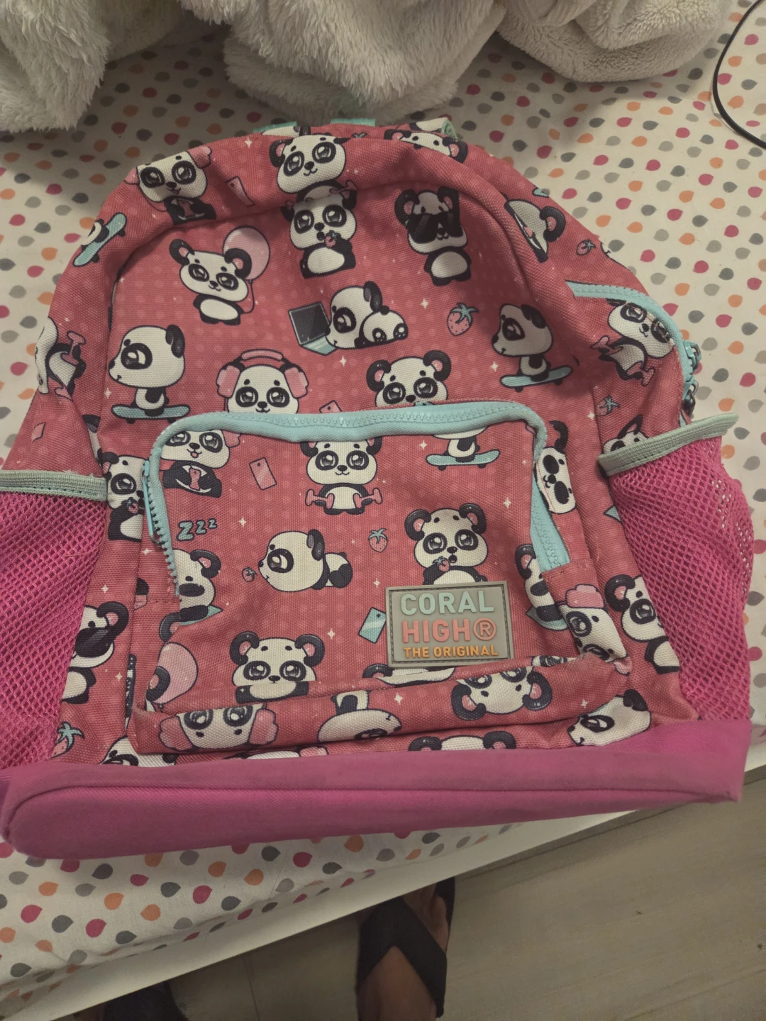 Coral High Panda Backpack