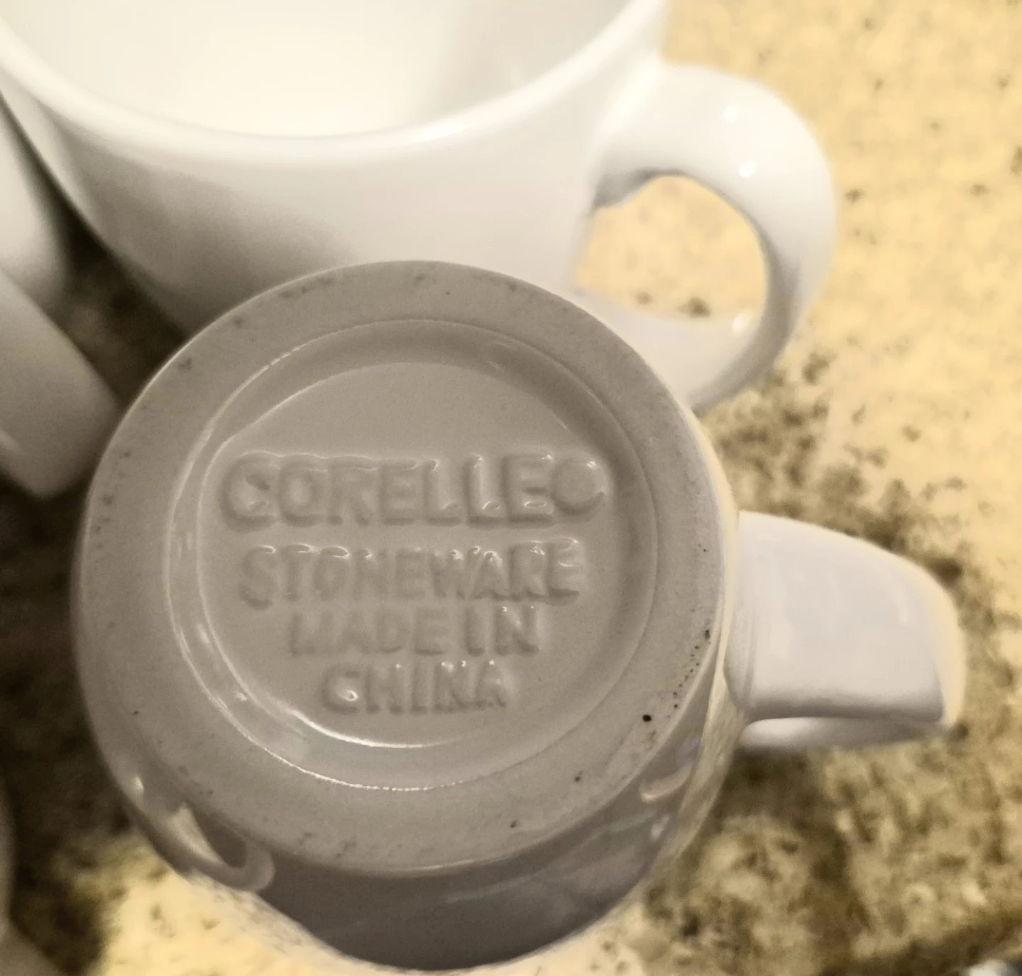 New - Set of 8 White Corelleo Stoneware Mugs - photo 3