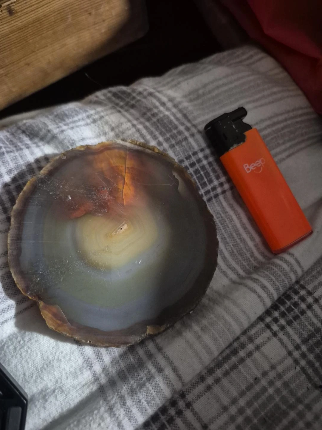 Polished Agate Slice Coaster - photo 5
