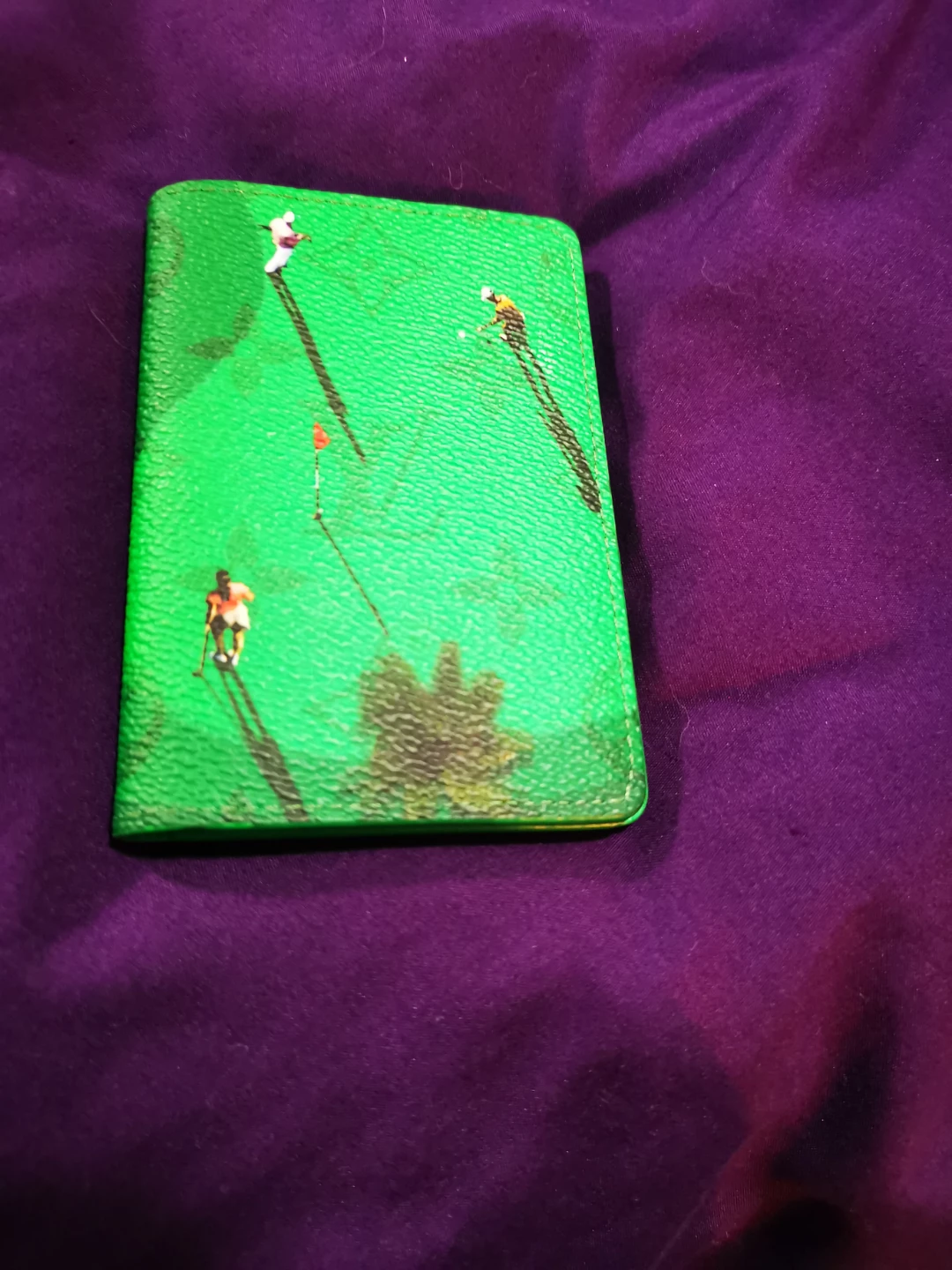 Louis Vuitton Green Golf Card Holder