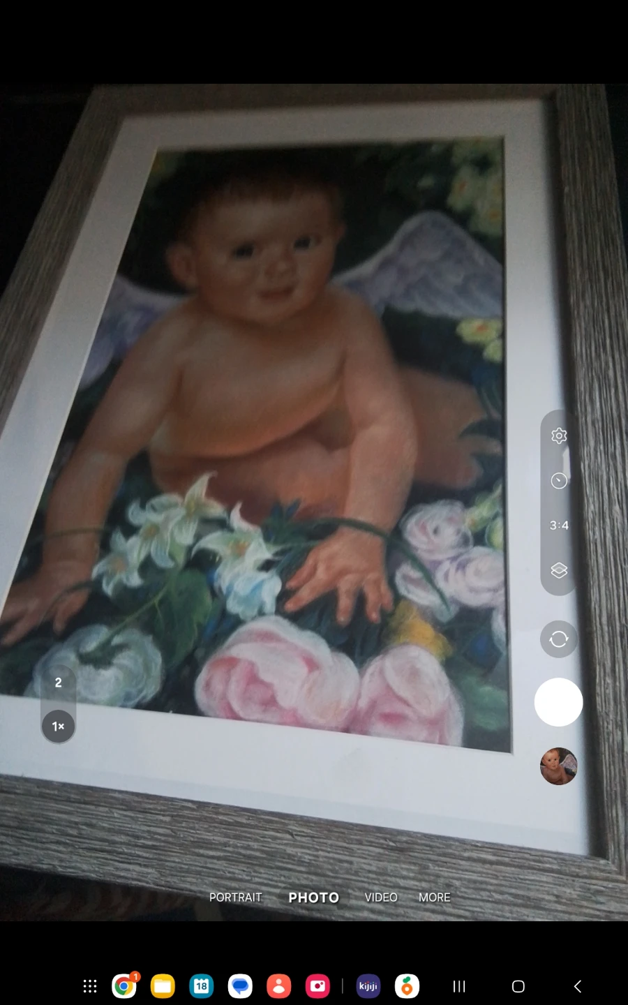 Original Soft Pastel Portrait – Classical Winged Cherub - photo 3