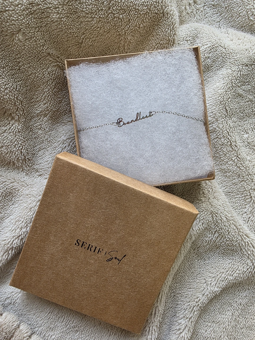 Inspirational SERIF & SOUL Boundless Script Bracelet