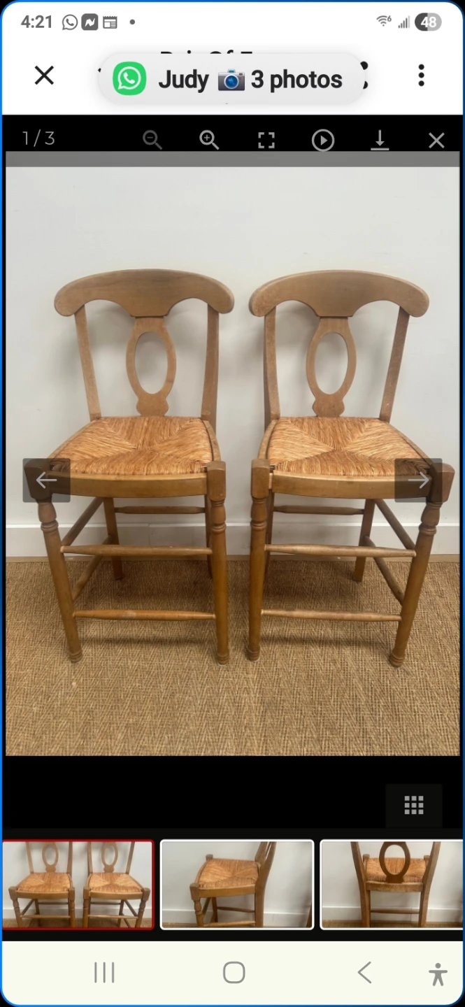 Pair of French Country Chairs - photo 2