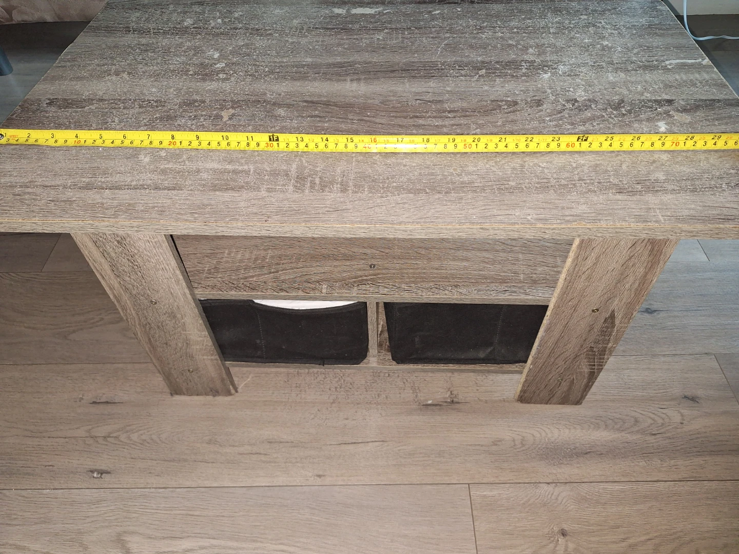 Wood-look Coffee Table with Storage - photo 2