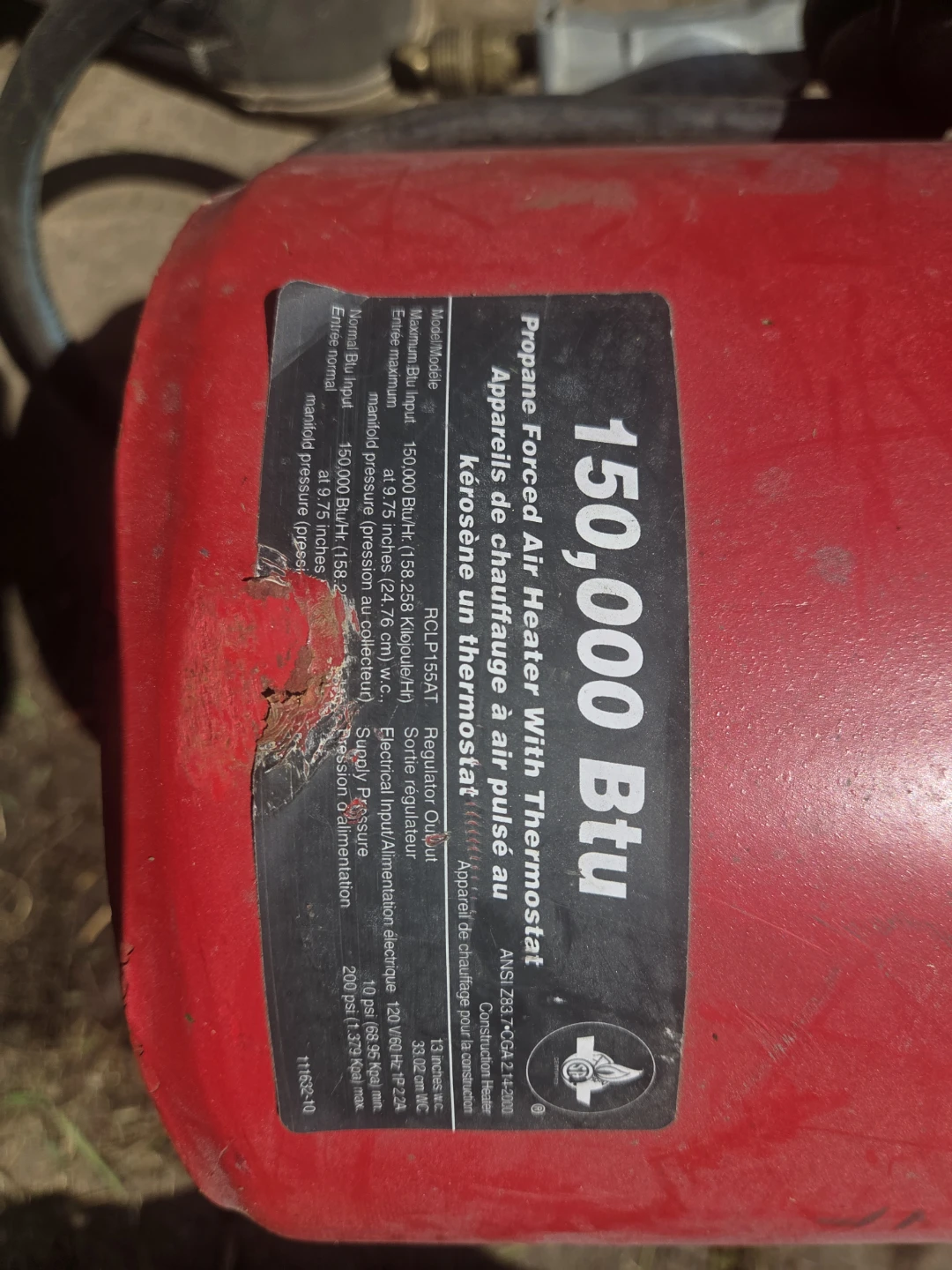 ProTemp Propane Forced Air Heater - photo 2