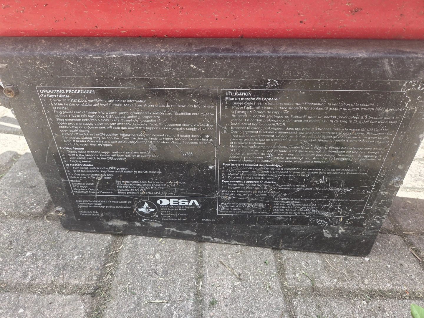 ProTemp Propane Forced Air Heater - photo 3