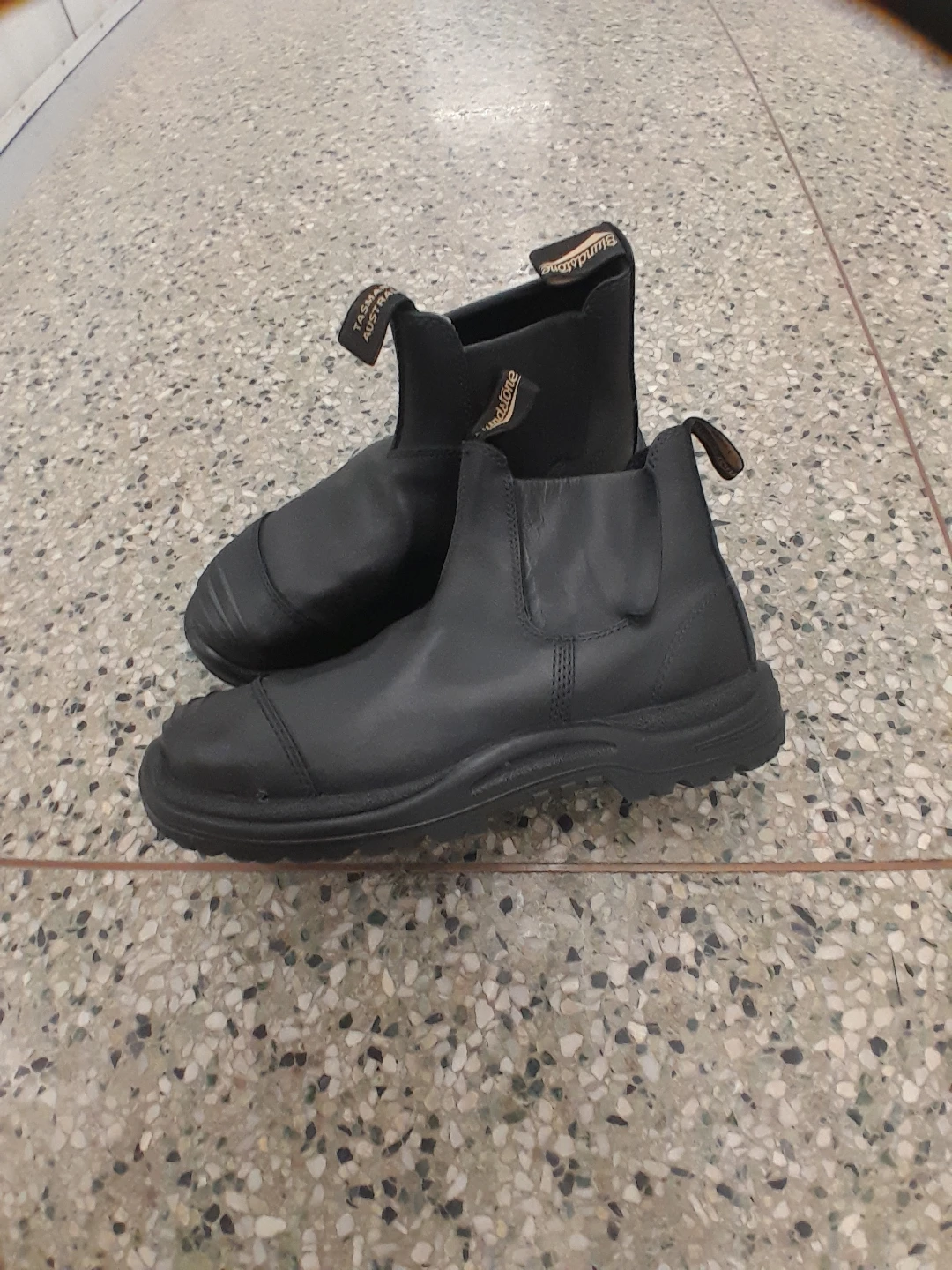 Blundstone Black Leather Safety  Boots Solid Men's Size 12 - photo 4