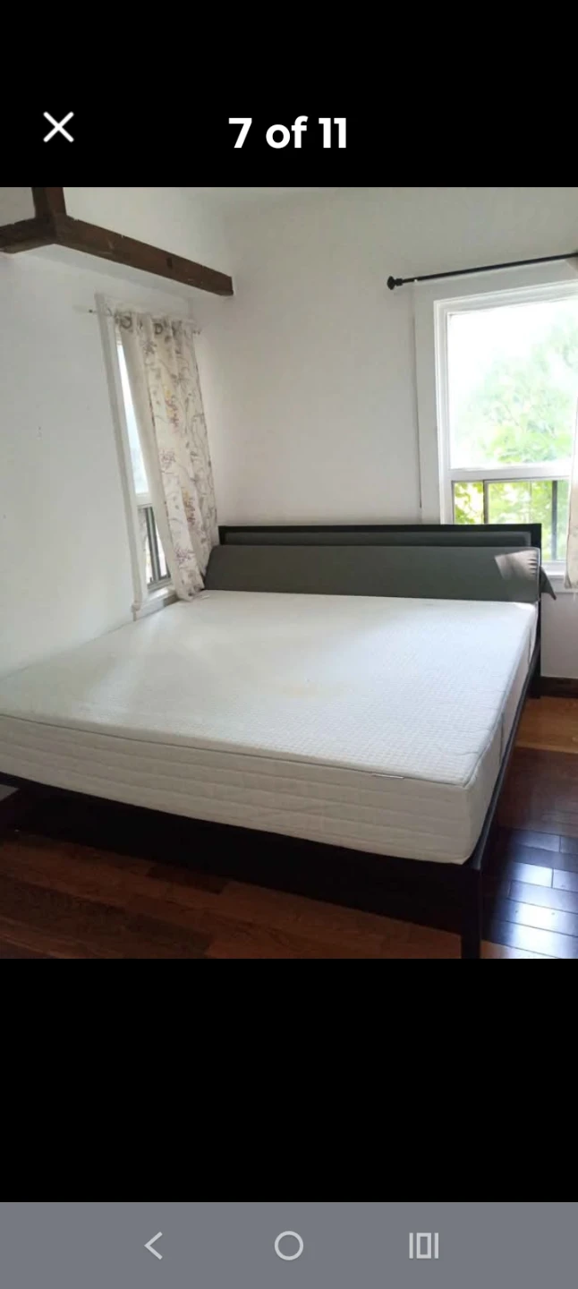 King Size Bed Frame and Memory Foam Mattress