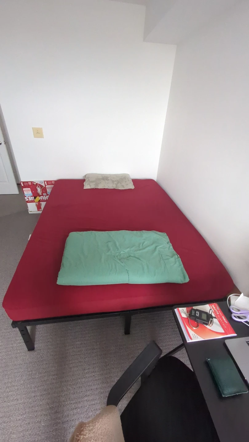 Red Double Mattress with Metal Frame for 150 must go 19th Aug - photo 2