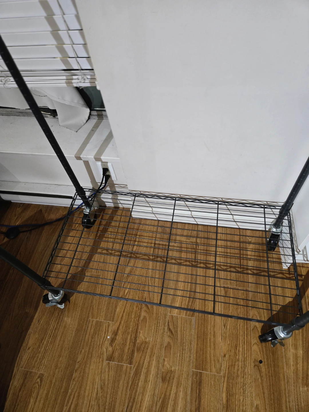 Black Metal Rolling Garment Rack - PICKUP ONLY - photo 3