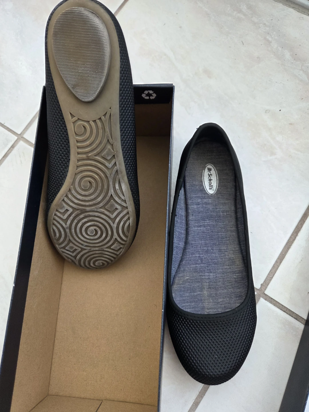 Dr. Scholl's Women's Black Memory Foam Ballet Flats
