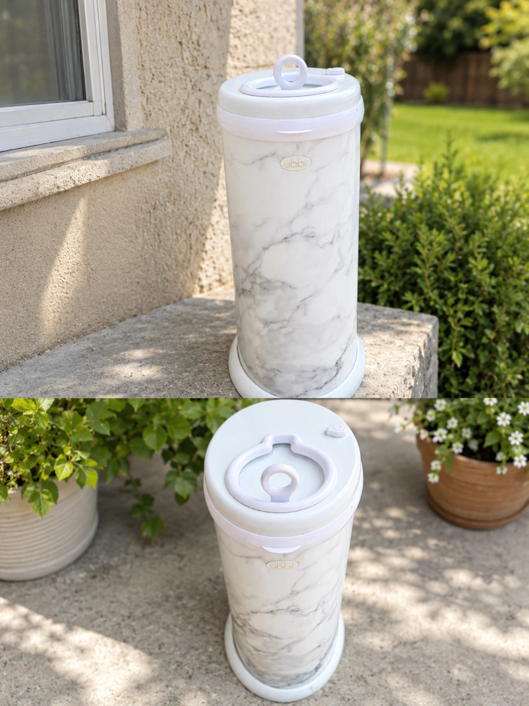 Ubbi Diaper Pail - Marble Print