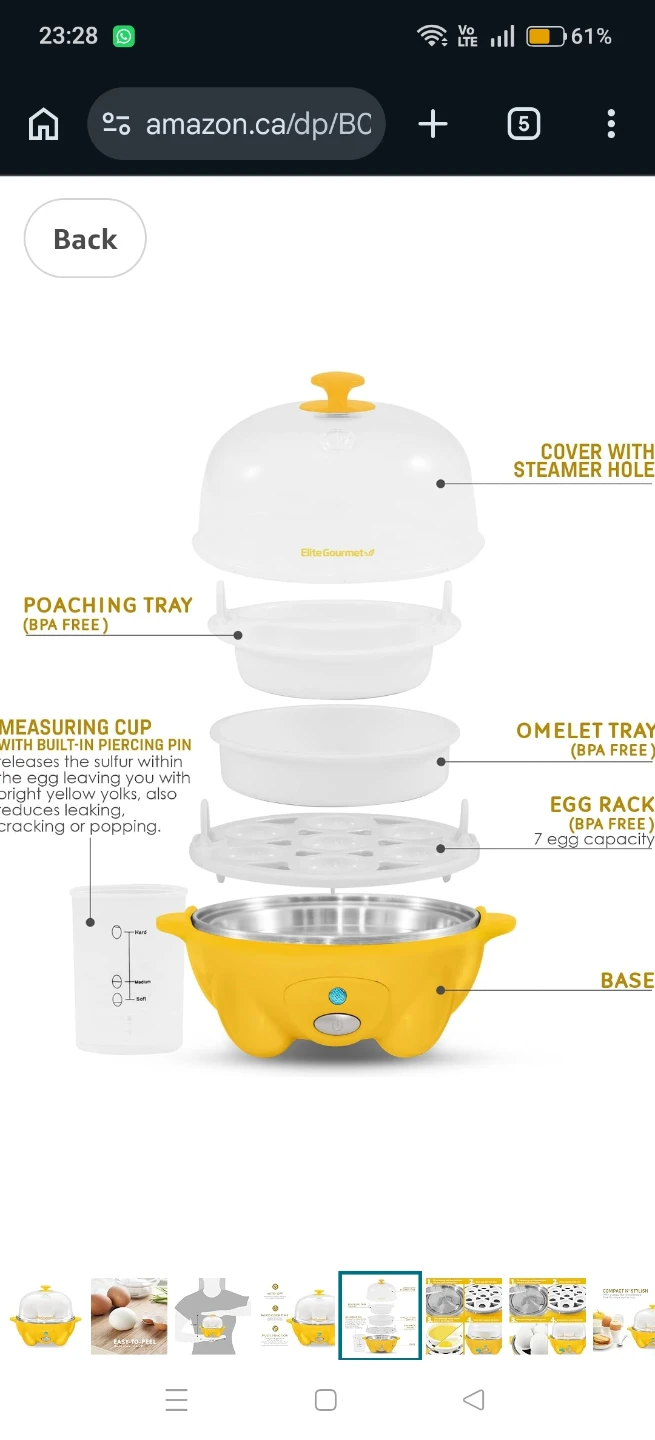 Elite Gourmet Yellow Egg Cooker-Urgent Move Out Sale - photo 2