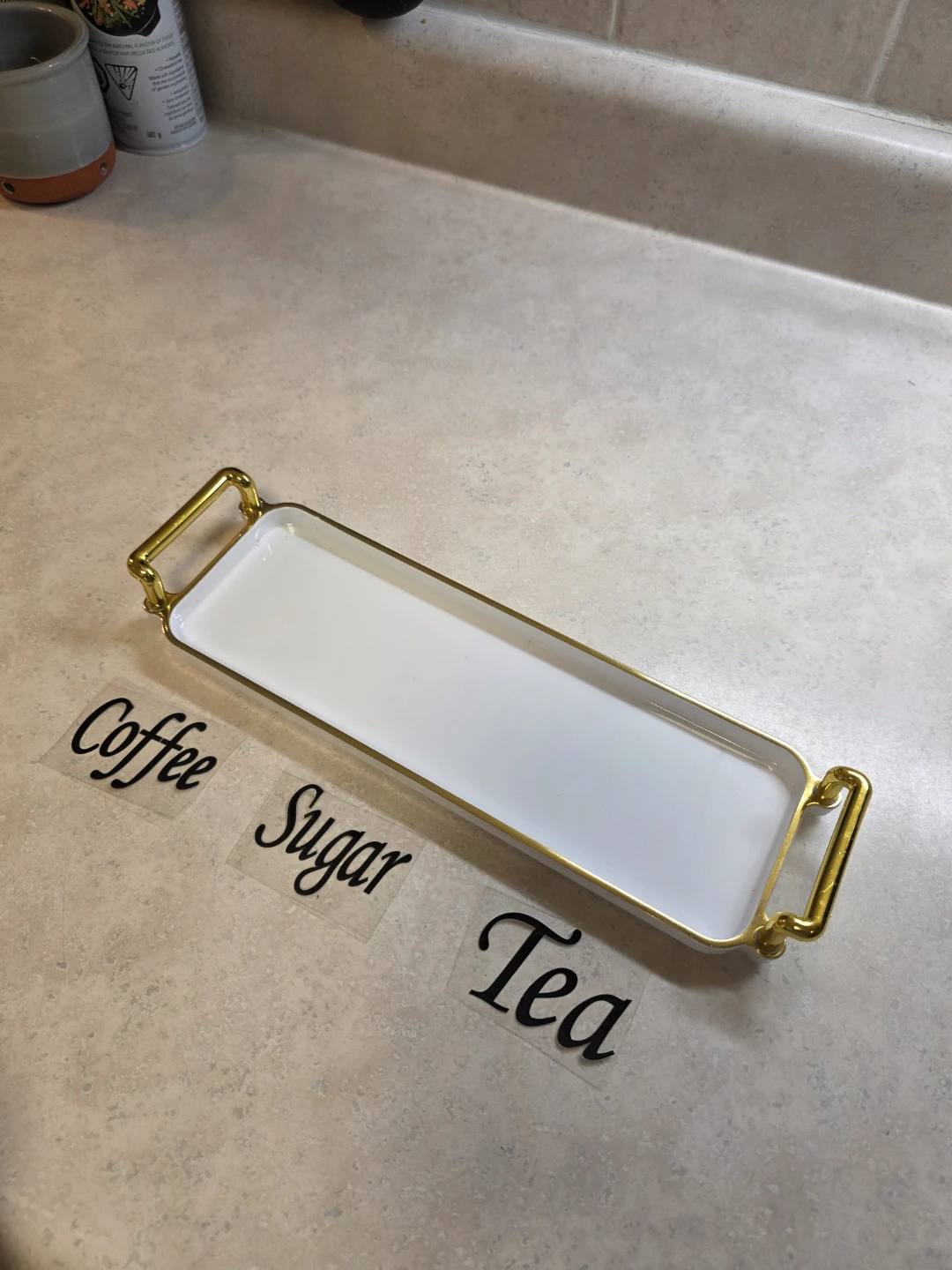 Kitchen or Bathroom Canister Set with Tray - photo 3