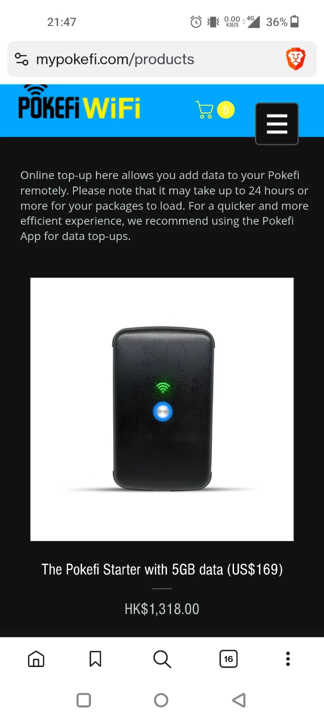 Pokefi International Travel Wi-Fi