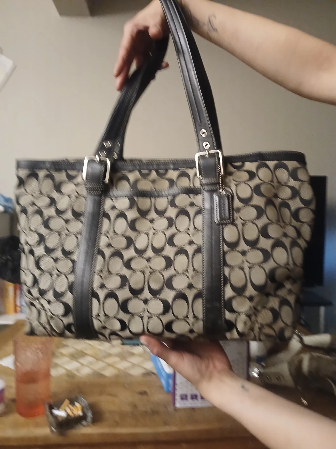 Coach Monogram Tote Bag