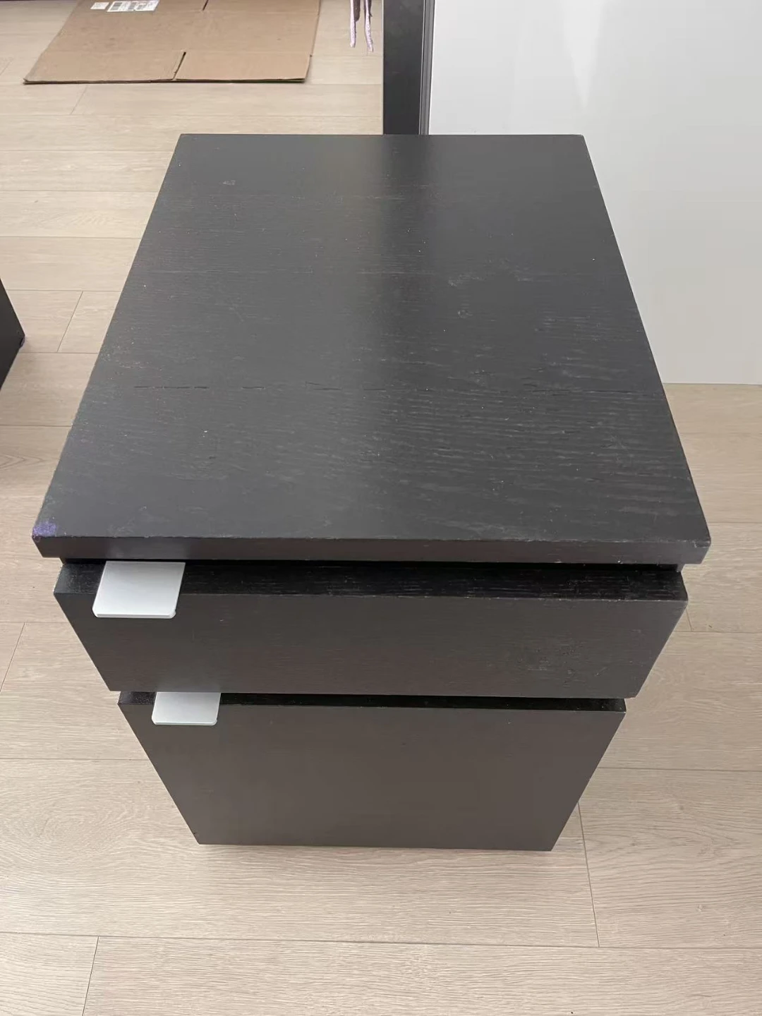 IKEA MALM 2-drawer chest in black-brown