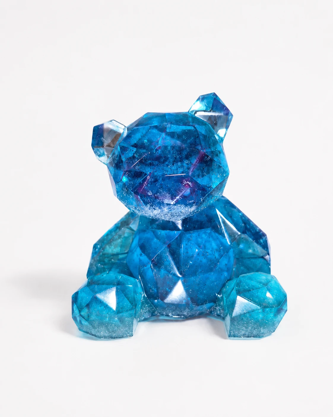 Crystal Diamond Cut Teddy Bear Figurine - photo 2